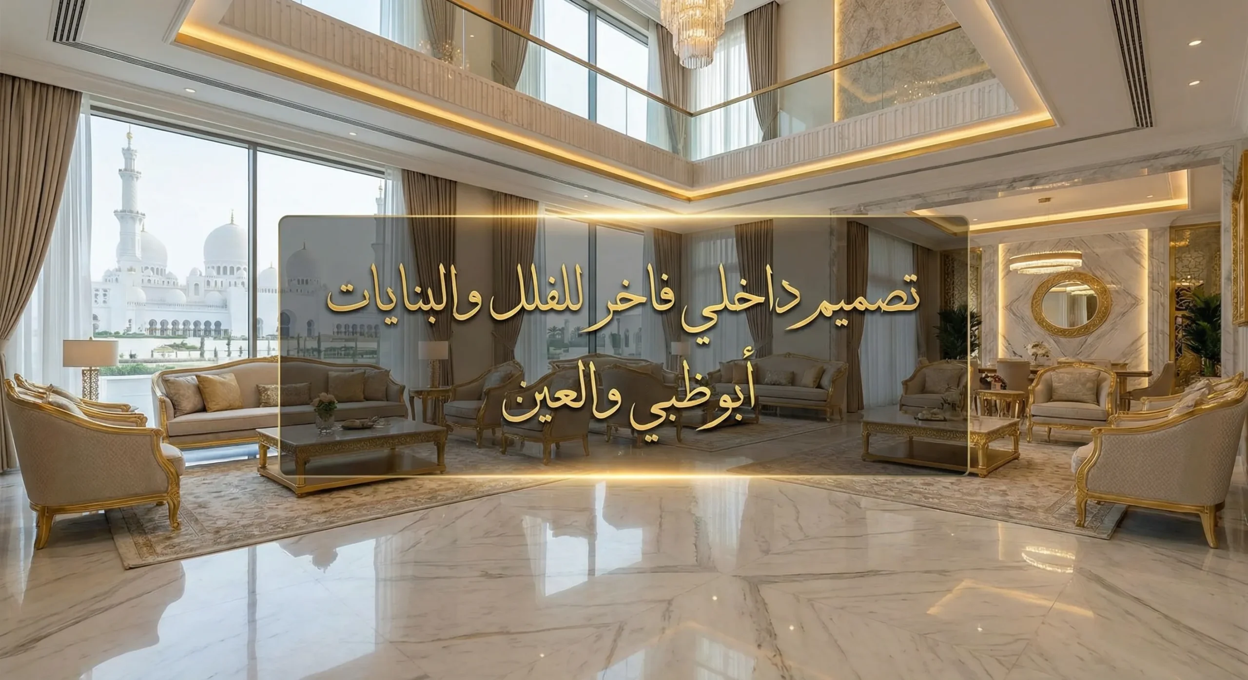 تصميم داخلي فاخر للفلل والبنايات أبوظبي والعين