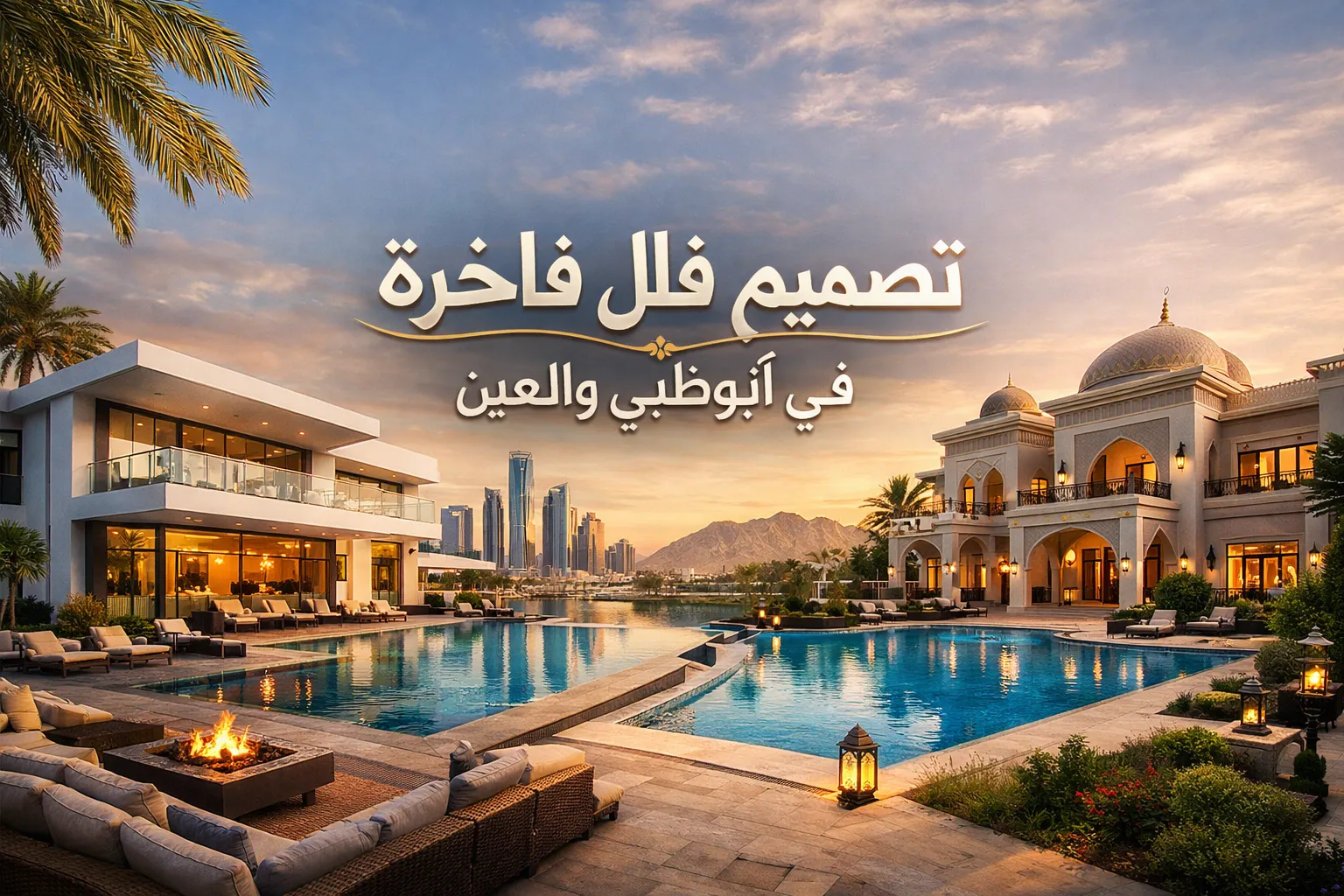 تصميم فلل فاخرة في أبوظبي والعين